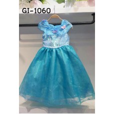 GI1060 ชุดเดรสเด็กผู้หญิงแฟนซี เจ้าหญิงซินเดอเรลล่า Cinderella แต่งผีเสื้อ สีฟ้า S.140