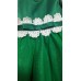 GI1094 ชุดราตรีเด็กผู้หญิง ใส่ออกงาน แขนกุด แต่งลูกไม้รอบเอว คาดโบว์สีเขียว