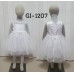 GI1207 ชุดราตรีเด็กผู้หญิง เด็กเล็ก แขนกุดแต่งไข่มุก สีขาว