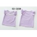 GI1208 เสื้อเด็กผู้หญิง คอกลมแขนกุดระบาย สกรีนดอกไม้ สีม่วง