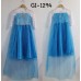 GI1294 ชุดเดรสเด็กผู้หญิง Frozen เจ้าหญิง Elsa  แขนยาวติดคริสตัลที่อก สีฟ้า S.130