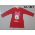 GI1327 เดรสเด็กผู้หญิง คอกลม แขนยาว ลายมินนี่เมาส์ สีแดง S.120