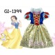 GI1399 ชุดเดรสเด็กผู้หญิงแฟนซี คอตั้งเจ้าหญิงสโนไวท์ S.110