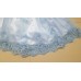 GI1464 เดรสราตรีเด็กผู้หญิงออกงานแขนกุด ปักลูกไม้รอบชายกระโปรง สีฟ้า