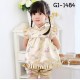 GI1484 ชุดจีนสาวหมวยกี่เพ้า + กางเกงขาจั๊ม ลายดอกเหมยสีทอง ฉลองตรุษจีน (2ชิ้น) 