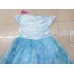 GI1515 ชุดเจ้าหญิงเด็ก Frozen หน้าสั้นหลังยาวสีฟ้า S.120