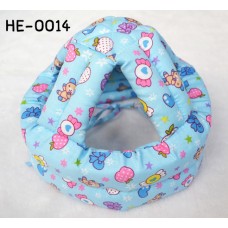 HE0014 หมวกกันน๊อคเด็ก หมวกกันกระแทกเด็ก สีฟ้าลายลูกกวาด (40-53cm)