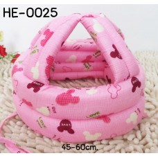 HE0025 หมวกกันน็อคเด็ก หมวกกันกระแทกเด็ก สีชมพูลายมิกกี้เมาส์ Love You (45-60cm)