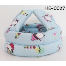 HE0027 หมวกกันน็อคเด็ก หมวกกันกระแทกเด็ก สีฟ้าลายสนุปปี้ (45-60cm)