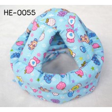 HE0055 หมวกกันน็อคเด็ก หมวกกันกระแทกเด็ก สีฟ้าลายลูกกวาด (45-60cm)