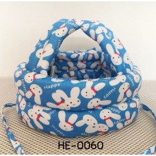 HE0060 หมวกกันน็อคเด็ก หมวกกันกระแทกเด็ก สีฟ้าลายกระต่าย (40-53cm)