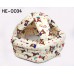 HE0034 หมวกกันน็อคเด็ก หมวกกันกระแทกเด็ก สีเบจลายหมีน้ำตาล (40-53cm)