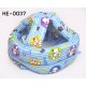 HE0037 หมวกกันน็อคเด็ก หมวกกันกระแทกเด็ก สีฟ้าลายสุนัข (40-53cm)
