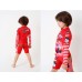 SW0164 ชุดว่ายน้ำเด็กผู้ชาย แบบเสื้อแขนยาว กางเกงขาสามส่วน พร้อมหมวก ลายคาร์ Cars  (3ชิ้น) 