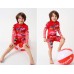 SW0164 ชุดว่ายน้ำเด็กผู้ชาย แบบเสื้อแขนยาว กางเกงขาสามส่วน พร้อมหมวก ลายคาร์ Cars  (3ชิ้น) 