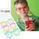 IT0251 หลอดดูดน้ำแว่นตาปาร์ตี้ (เลือกสี)