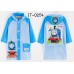 IT0254 ชุดกันฝนเด็ก พร้อมฮู้ดเป่าลม แขนยาว มีช่องใส่เป้ด้านหลัง ดิสนีย์ ลายโทมัส สีฟ้า 