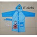 IT0254 ชุดกันฝนเด็ก พร้อมฮู้ดเป่าลม แขนยาว มีช่องใส่เป้ด้านหลัง ดิสนีย์ ลายโทมัส สีฟ้า 