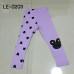 LE0203 กางเกงเลคกิ้งเด็กผู้หญิง ขายาว แต่งดาวที่หูมินนี่ เมาส์  สีม่วง 
