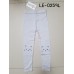 LE0259L กางเกงเลคกิ้งเด็กผู้หญิง ขายาว สกรีนหน้าแมวที่หัวเข่า สีเทา 
