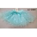 LE0364 กระโปรงเด็กผู้หญิง ผ้าชีฟองขอบย้วย สีเขียวมิ้นท์ S.80