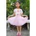 LE0397 กระโปรงกางเกงเด็กผู้หญิง ผ้าแก้ว 5-9 ปี สีชมพู