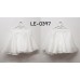 LE0397 กระโปรงกางเกงเด็กผู้หญิง ผ้าแก้ว 5-9 ปี สีขาว