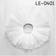 LE0401 กระโปรงบัลเล่ต์เด็ก 4 ชั้น ไม่มีซับใน สีขาว 