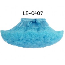 LE0407 กระโปรง TUTU เด็กผู้หญิง (ปรับขนาดเอวได้) สีฟ้าเข้ม