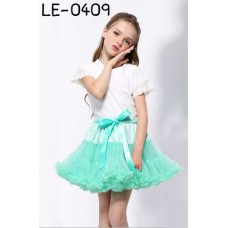 LE0409 กระโปรง TUTU เด็กผู้หญิง (ปรับขนาดเอวได้) สีเขียวมิ้นท์