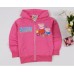 CO0190 เสื้อกันหนาวเด็ก ซิปหน้า แขนยาว พร้อมฮู้ด ลาย Peppa Pig สีชมพูเข้ม 