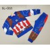 SL0121 ชุดแฟนซีเด็ก ชุดนอนเด็ก แขนยาวขายาว ลายซุปเปอร์ฮีโร่ กัปตันอเมริกา (2ชิ้น) S.120