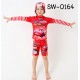 SW0164 ชุดว่ายน้ำเด็กผู้ชาย แบบเสื้อแขนยาว กางเกงขาสามส่วน พร้อมหมวก ลายคาร์ Cars  (3ชิ้น) S.120
