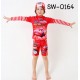SW0164 ชุดว่ายน้ำเด็กผู้ชาย แบบเสื้อแขนยาว กางเกงขาสามส่วน พร้อมหมวก ลายคาร์ Cars  (3ชิ้น) 