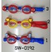 SW0192 แว่นตาว่ายน้ำเด็ก ลายซุปเปอร์ฮีโร่ พร้อมกระเป๋าเก็บแว่น (เลือกลาย) กัปตันอเมริกา 