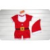 BS0201 ชุดบอดี้สูทเด็ก ซานตาครอสน้อย พร้อมหมวกสีแดง ฉลองคริสมาสต์นี้ (2ชิ้น)