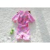 SW0158 ชุดว่ายน้ำเด็กผู้หญิง แบบบอดี้สูท แขนขาสั้น ลาย Peppa Pig พร้อมหมวกว่ายน้ำ สีชมพู (2ชิ้น) S.110/120