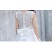 GI1340M ชุดราตรีเด็กผู้หญิง แนวเจ้าสาวแขนกุดช่วงบนผ้าลูกไม้สีขาวล้วน 
