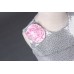 GI0899 ชุดราตรีเด็กผู้หญิงใส่ออกงานแขนกุดปักเลื่อม แต่งดอกไม้บนบ่า สีชมพูอ่อน 