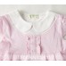 bs0181 ชุดบอดี้สูทชุดเดรสเด็กผู้หญิงสีชมพูแสนหวานคอบัว S.80