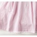 bs0181 ชุดบอดี้สูทชุดเดรสเด็กผู้หญิงสีชมพูแสนหวานคอบัว S.80/90