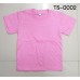 TS0002 เสื้อยืดเด็ก คอกลม สีชมพู