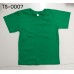TS0007 เสื้อยืดเด็ก คอกลม สีเขียวไมโล