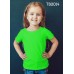 TS0014 เสื้อยืดเด็ก คอกลม สีเขียวมะนาว/สีเขียวตองอ่อน