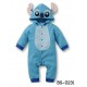 BS0231 ชุดบอดี้สูทเด็กแฟนซีดิสนีย์ แขนยาวขายาวพร้อมฮู้ด ลายสติชท์ (Stitch) 