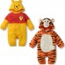 bs0254 ชุดแฟนซีเด็ก ลายเสือทิกเกอร์ แขนยาว ขายาว (Tigger) สีส้ม