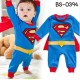 bs0394 ชุดบอดี้สูทแฟนซีเด็ก ซุปเปอร์แมน (Superman) แขนยาวจั๊ม ขายาวจั๊ม (ถอดผ้าคลุมออกได้)
