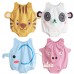 BS0444 ชุดบอดี้สูทเด็กแฟนซีแขนกุด ขาเว้า ลายหมูสีชมพู S.70