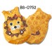 BS0752 ชุดบอดี้สูทแฟนซี แขนกุด ขาเว้า ลายสิงโตสีส้ม S.95