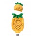 BS0906 ชุดบอดี้สูทเด็ก แฟนซี แขนกุด ขาเว้า คอระบาย พร้อมหมวก ลายสัปปะรด (2ชิ้น) S.70/90